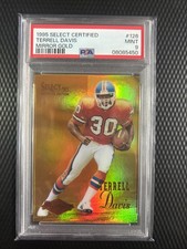 Terrell Davis 1995 Select Certified “Mirror Gold” PSA 9 Mint Rookie Card HOF