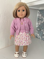 American Girl Kit Kittredge Doll. Classic Meet Outfit  Necklace. GUC, No Box
