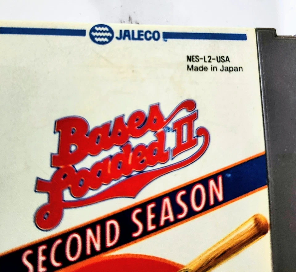 Vntg 1985 Nintendo NES Bases Loaded II Video Game Second Season - Tested Working - Image 4 of 4