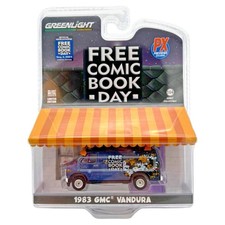 GREENLIGHT 1983 GMC VANDURA FREE COMIC BOOK DAY VAN FCBD 2024 DIE-CAST  1/64