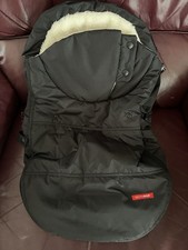 Skip Hop car seat cover White Fleece Footmuff Winter