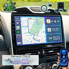 6+128GB Android 15 Autoradio GPS WiFi Für Renault Clio 4 2012-2018 Carplay +Kam