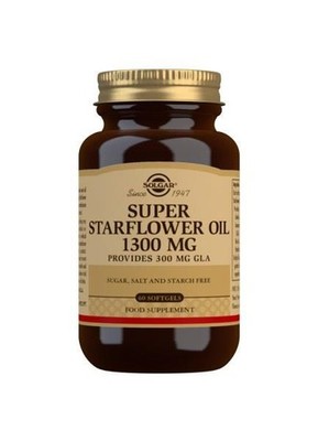 Solgar Super Sonnenblumenöl 1300mg (300mg GLA) Weichkapseln (x60)