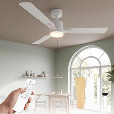 42" Ceiling Fan with Light and Remote, 6 Speed, Reversible Quiet DC Motor, 3CCT