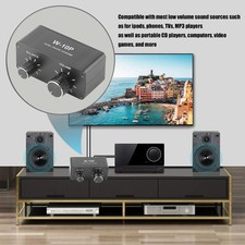 Sound Amplifier Noise Reduction 3.5mm AUX Jack Music Controller Stereo ZVML