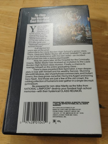 National Lampoon's Class reunion - VHS Cut Box Hard Case - Picture 2 of 4