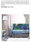 NWT MINECRAFT 46"X60" Jay Franco Official Minecraft Icons Plush Super Soft Throw — photo 2