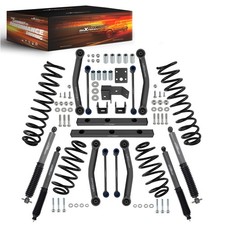 4 Inch Lift Kit Wcontrol Arms Shocks For Jeep Wrangler Tj 4wd 1997-2002 4 Inch Lift Kit Wcontrol Arms Shocks For Jeep Wrangler Tj 4wd 1997-2002