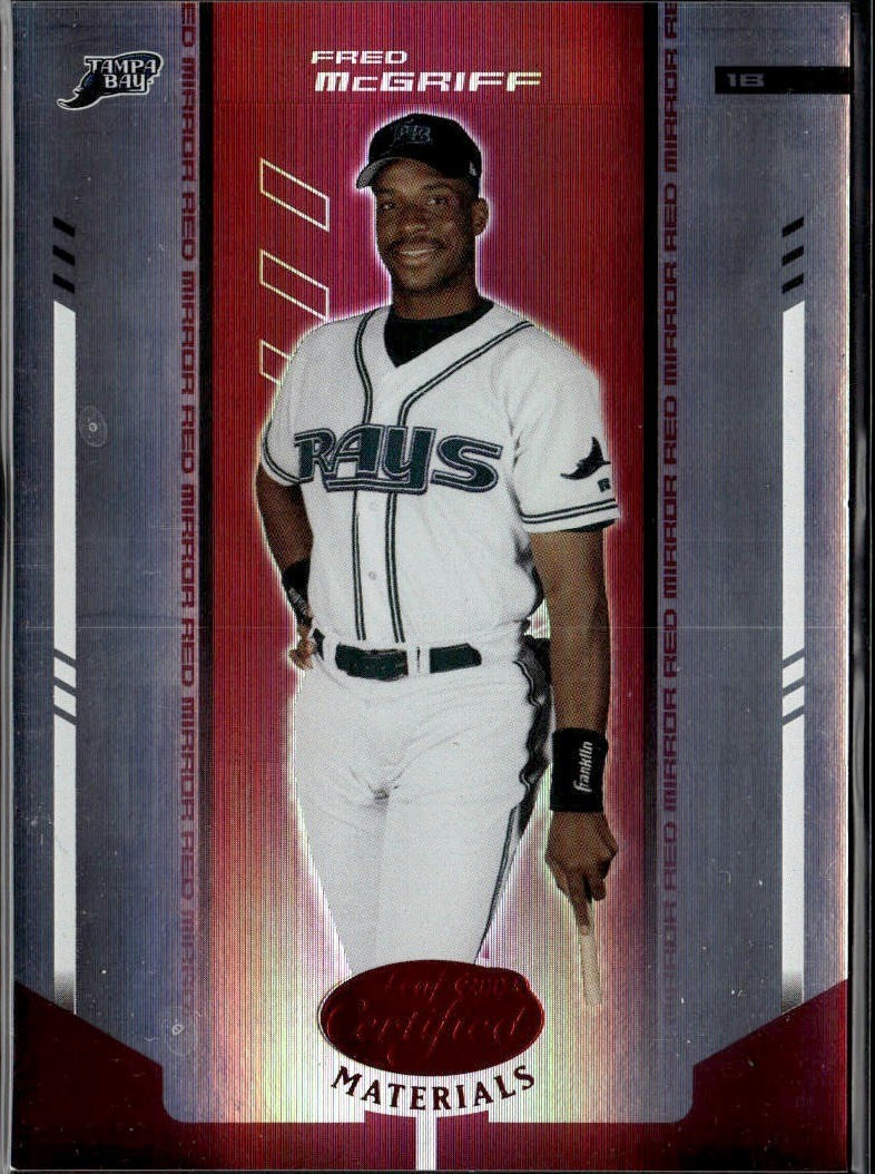 2004 Leaf Certified Materials #63 Fred McGriff Mirror Red #/100