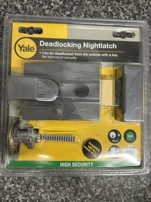 Yale Automatic Deadlock Nightlatch Dark Grey Metallic Finish P-89-DMG-PB-60