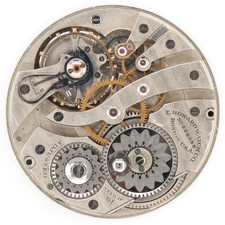 E. Howard Series 7 12-Size 19-Jewel Antique Pocket Watch Movement, Runs