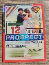 2024 Panini Prospect Edition Paul Wilson #169 Ticket RC