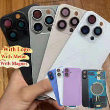 Back Glass Replacement With Metal  Magnet For iPhone 16/16 Plus/16 Pro Max /16e