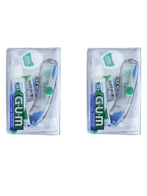 2x GUM Reiseset Original White Reisezahnbürste Zahnpasta Interdentalbürste
