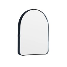 Arched Wall Mirror, Wall-Mounted Plastic Mirror, for Bathroom and Vanity Bla...