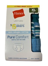 6 Pack Hanes Boy's Underwear Briefs Size XL 16-18 NEW Pure Comfort MSRP 24.00