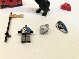 LEGO Horse Armored Red Barding From Set 70402 Gatehouse Raid Black Dragon Heads