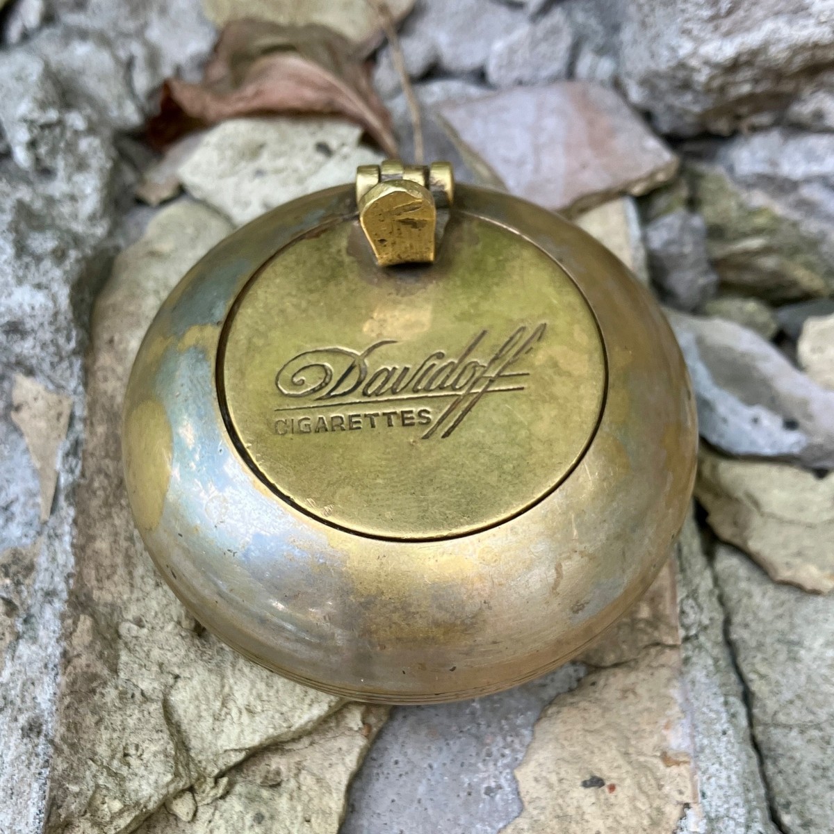 Vintage Davidoff Traditional Brass Travel Pocket Ashtray | eBay