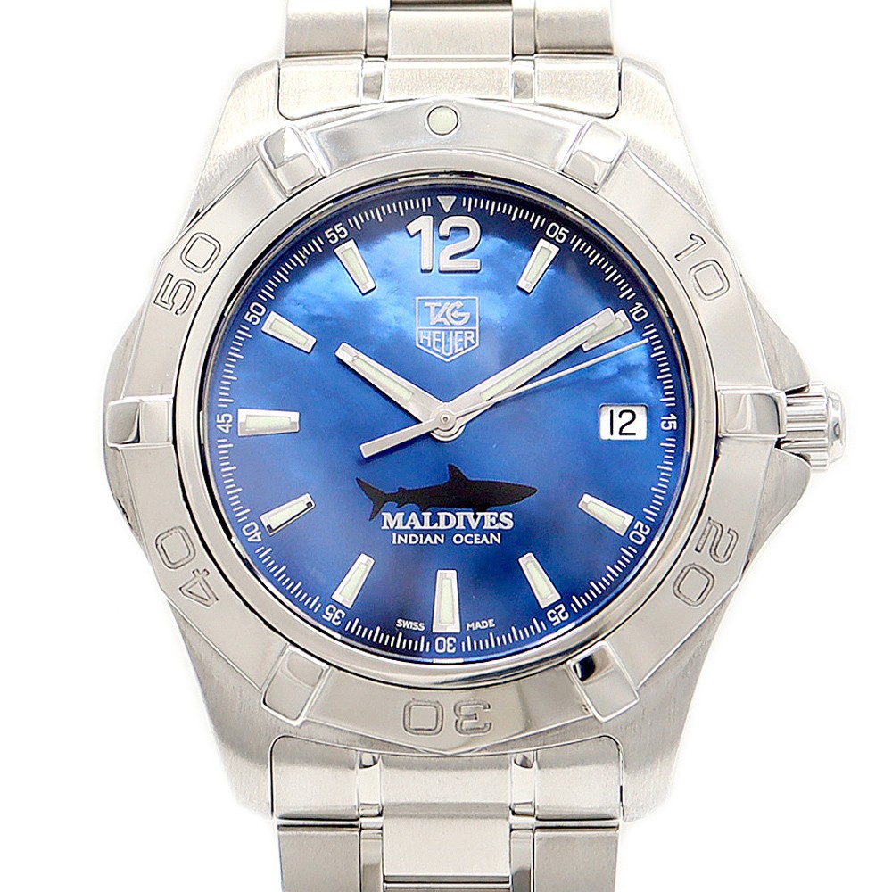 TAG Heuer Aquaracer WAF211M Blue Dial Men's Watch 300m Water Resistant Stainless Steel