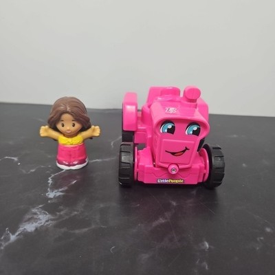 人皮椅子 ピンクトイズ PINKTOYS ソフビ 未開封 新作 Fisher Price Little People Barbie Pink Tractor Farm Vehicle 2016