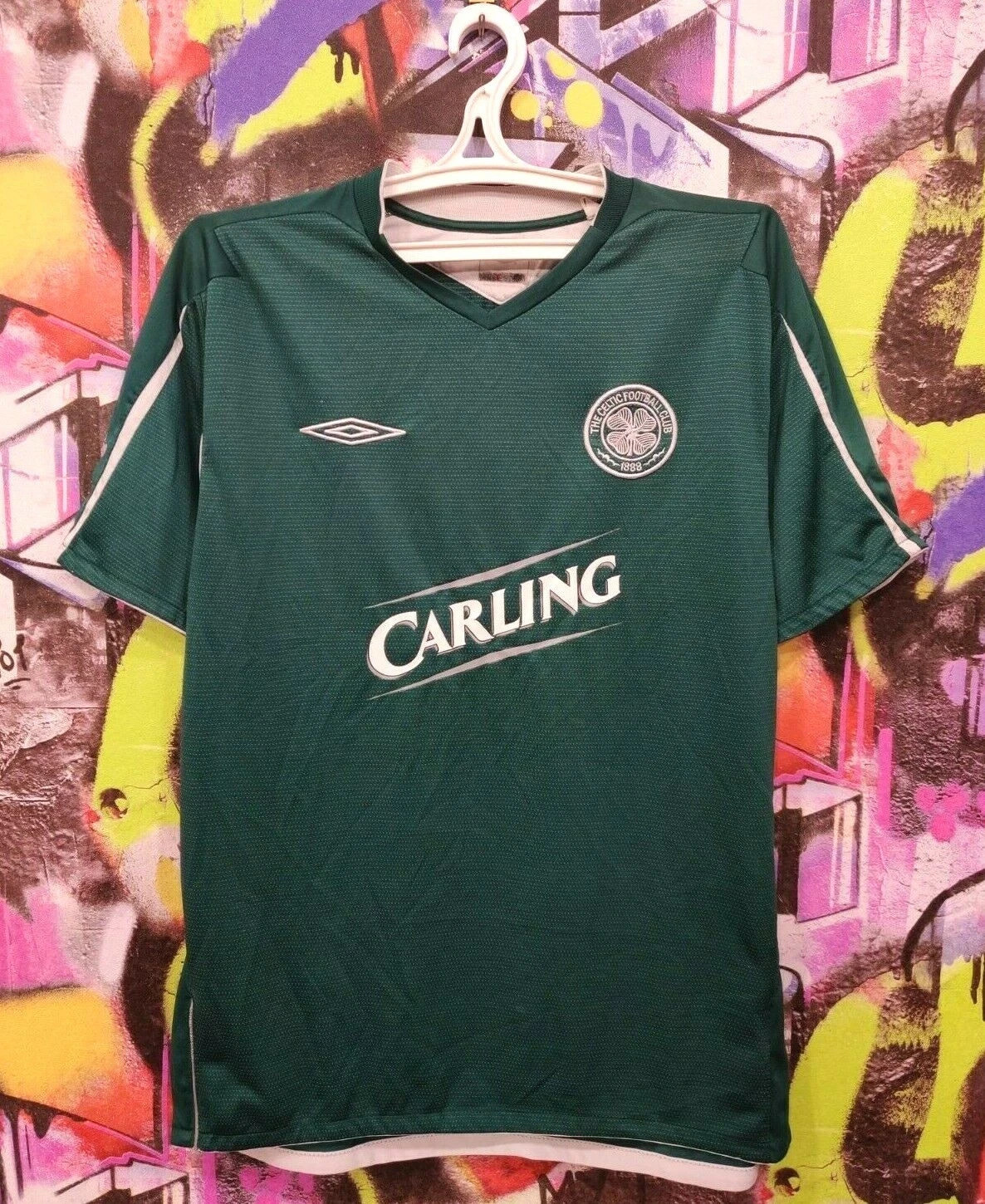 Celtic 2004 2005 Away Shirt Football Soccer Jersey Vintage Umbro Men's size L