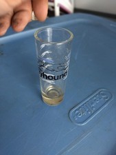 vintage Greyhound Lines promotional shot glas...