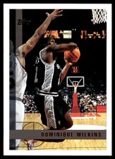 Dominique Wilkins 1997-98 Topps #100 Spurs NBA READ FREE SHIPPING AutographDen