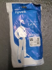 Tyvek Dupont Disposable Coveralls Suit Size Large