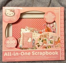 NOS Hello Kitty All-in-One Scrapbook Kit with Over 400 Items 2009 Sanrio 525
