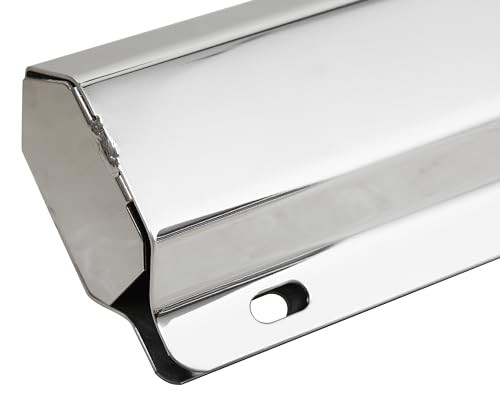 Straight Mud Flap Hanger with Conspicuity Tape,1-1/8" in Mounting Bolt chromed - Picture 6 of 7