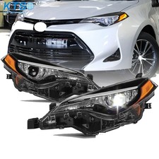 Par de faros halógenos aptos para Corolla CE L LE LE-ECO 2017 2018 2019