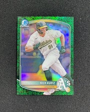 2025 Topps Bowman Draft Chrome Nick Kurtz 30/99 Green Grass #BDC-114 QI95