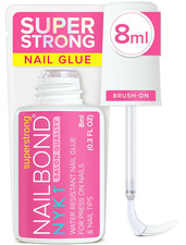 Nail Glue for Press on Nails, Nail Tips Acrylics - 8Ml Brush on Application