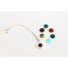 Vintage Millefiori Changeable Necklace 18in Multicolor Made/Italy Micro Mosaic