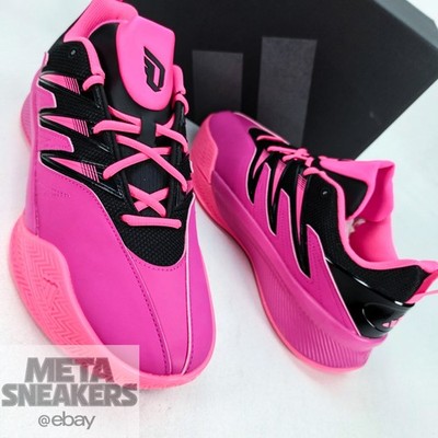 Adidas US 11 Men's Pink Black Lifestyle Basketball Dame Certified 3   JI1545 NIB