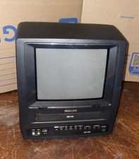 Philips CCC092AT01 9" TV VCR Combo  Bad VHS  No Remote