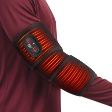 Rechargeable Cordless Elbow Heating Pad Wrap, Fast One Size, Black