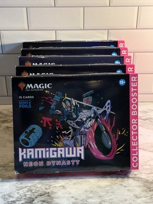 Magic the Gathering Kamigawa: Neon Dynasty Collector Booster Omega Pack Lot Of 5 | eBay Magic the Gathering Kamigawa: Neon Dynasty Collector Booster Omega Pack Lot Of 5 | eBay