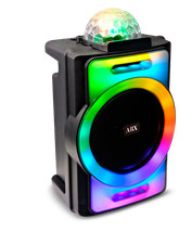 AudioBox ABX-890R 8" Bluetooth Party Speaker w/ Mic, RGB Lights, USB/FM/AUX