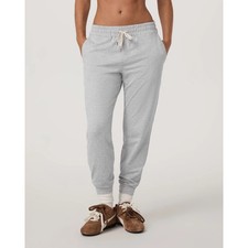 Vuori Performance Joggers Women's Large Pale Light Gray Athleisure Yoga
