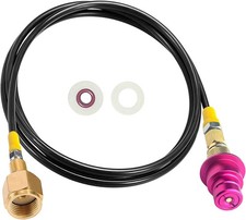 CO2 Adapter Quick Connector Hose, for Co2 Storage Tanks Compatible With Soda Mac