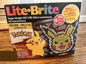 Lite Brite Super Bright HD Pokemon Edition Light Up Screen Model 02392 Creative