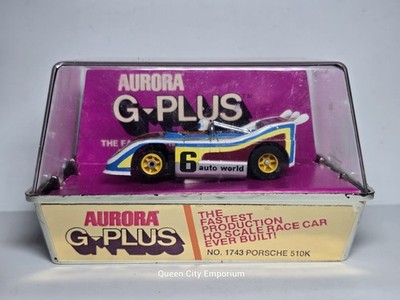 Aurora AFX G-Plus Porsche 510K No. 1743 HO Scale Slot Car