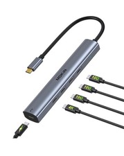 USB C Hub,10Gbps Splitter with 4 USB C 3.1, 100W PD Ports,Hub Multiport Adapt...
