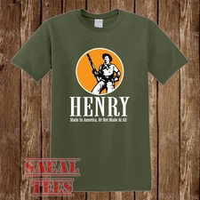 Henry Repeating Arms Guns Firearms Men's Army Green Size S-5XL