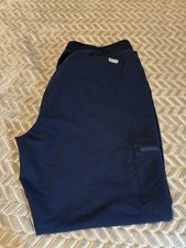Figs Navy Blue XL Petite Jogger Scrub Pants Inseam 25 Inches Drawstring Pockets