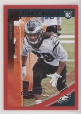 2018 Panini Donruss Rookie Press Proof Red Avonte Maddox #396 0e3