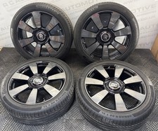 Genuine Rolls Royce Cullinan 22” Shadow Chrome Gloss Black Alloy Wheels and Tyre