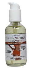 reShape Glow + Brighten Vitamin C Brightening Body Oil 3.8 oz Glass Bottle New