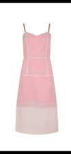 New Women's Marc bu Marc Jacobs Pink Organza Gorgeous Dress 6